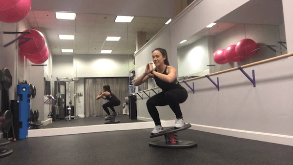 StrongBoard Balance Board_Novellos Triple Downs Squat Teeter Sequence