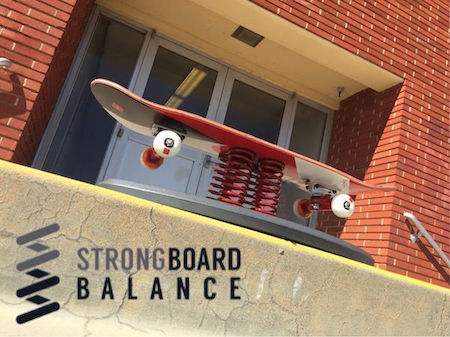 Skateboarding and StrongBoard Balance Board 2