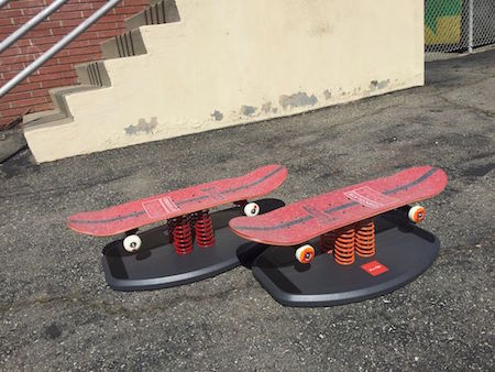 Skateboarding and StrongBoard Balance Board