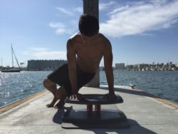 StrongBoard Balance Board Lateral Plank Hops