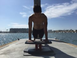 StrongBoard Balance Board Lateral Plank Hops