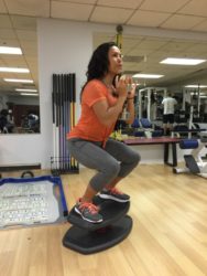 Bikini Workout with Goblet Squats on StrongBoard Balance Board