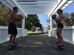 StrongBoard Balance Board Squat Catch Butt Workout