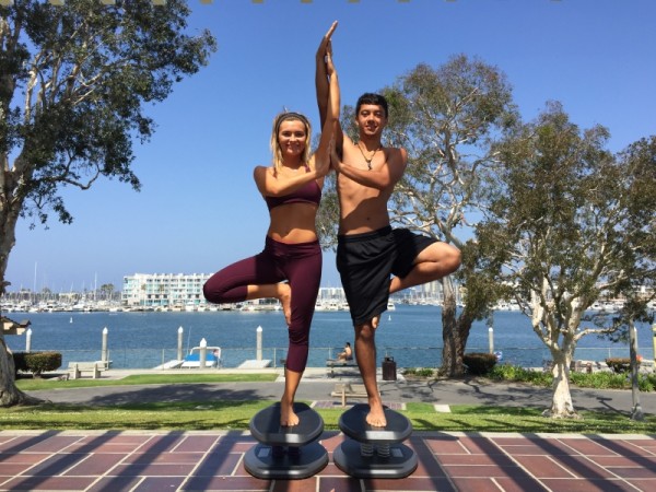 StrongBoard Balance Board Partner Yoga Tree