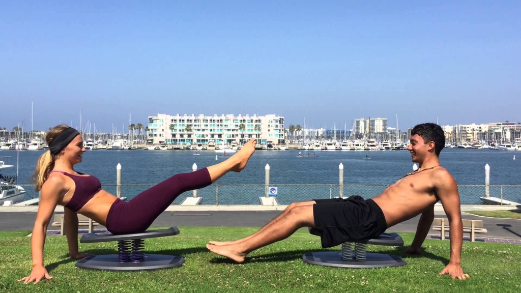 StrongBoard Balance Board V Sits with Counter Clocks Ab Workout