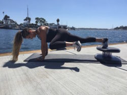 StrongBoard Balance Board Plank Hip Dips