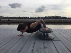 StrongBoard Balance Board Explosive Crossover Push-Up