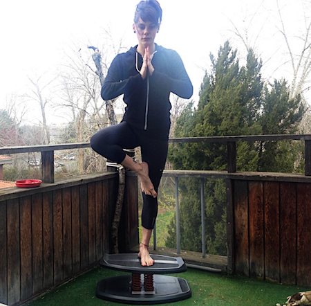 StrongBoard Balance Board Yoga Practice