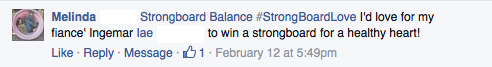 StrongBoard Balance February Contest Winner