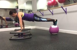 StrongBoard Balance Board Medicine Ball Double Board Push Ups to Work Upper Body