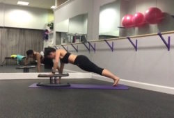 StrongBoard Balance Board TNT Push Ups with Side Plank