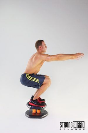 Squats on StrongBoard Balance