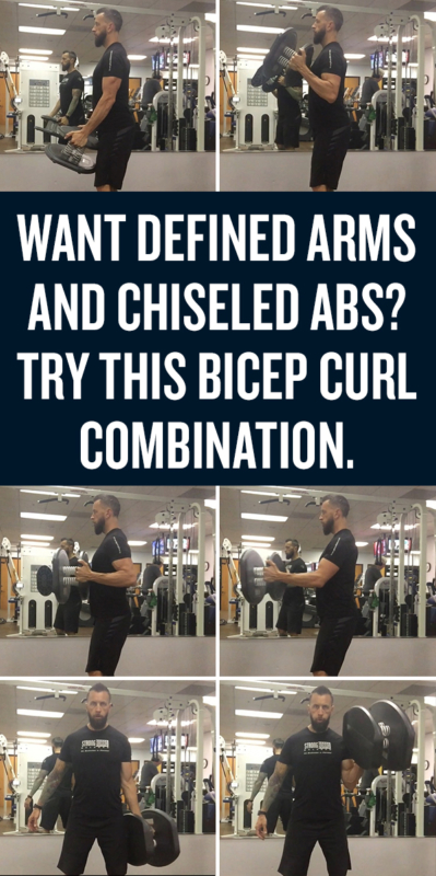 Want Defined Arms and Chiseled Abs? Try this Bicep Curl Combination