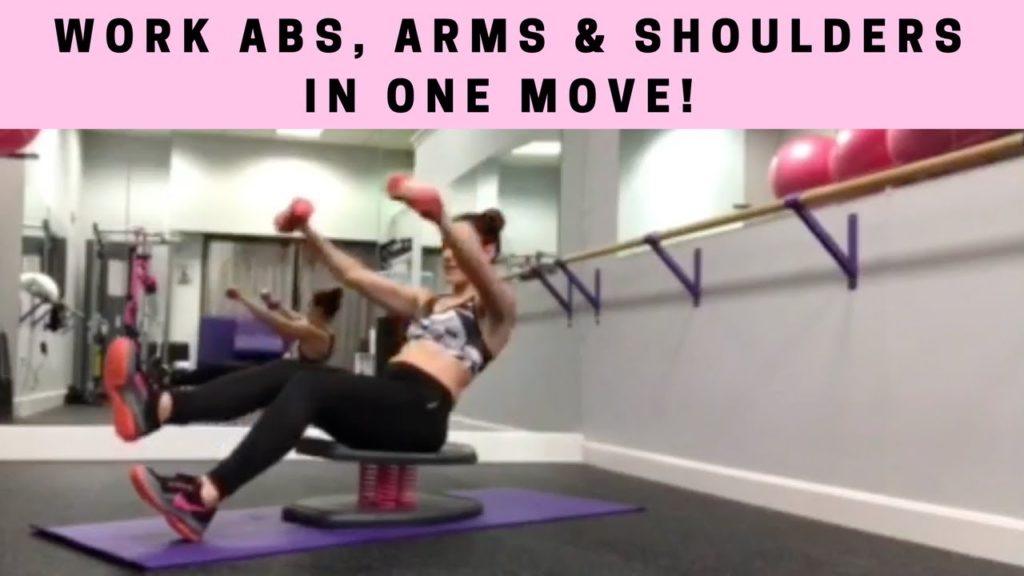 Get Beach Ready Abs And Arms in One Move | V-Sit with Dumbbell Anterior Raise