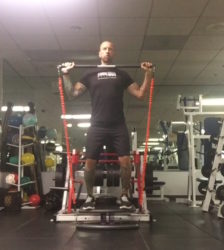 Fast and Effective Full Body Workout Squat to Press with StrongStrap by Stroops and StrongBoard Balance Board