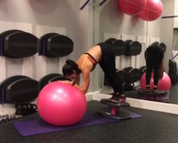Strengthen Abs and Back While Burning Fat with Stability Ball Pikes on StrongBoard Balance Board