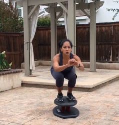 Advanced Squat Move to Tone Your Whole Body Plank-Everest-Jump-Squat-Progression on StrongBoard Balance