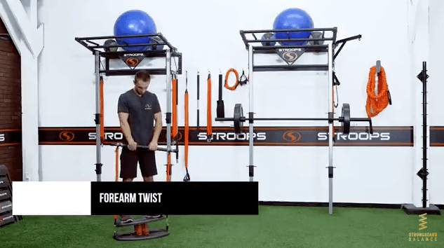 Forearm Twist Using StrongStrap By Stroops For StrongBoard