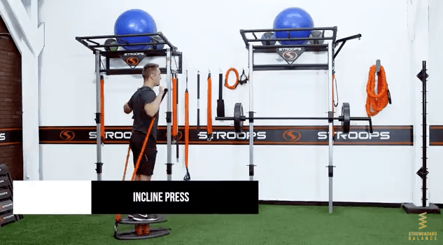 Incline Press Using StrongStrap By Stroops For StrongBoard