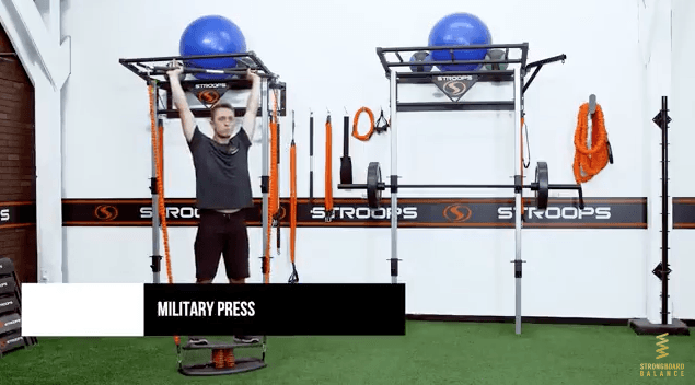 Military Presses Using StrongStrap By Stroops For StrongBoard