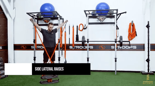 Side Lateral Raise Using StrongStrap By Stroops For StrongBoard