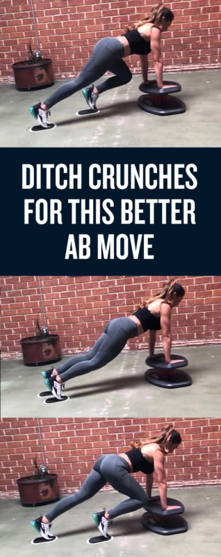 Ditch Crunches for This Better Ab Move - Plank Pose Knee Kicks