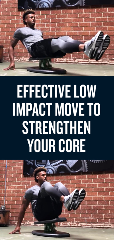 Effective Low Impact Move to Strengthen Your Core - V-Sit Crunch