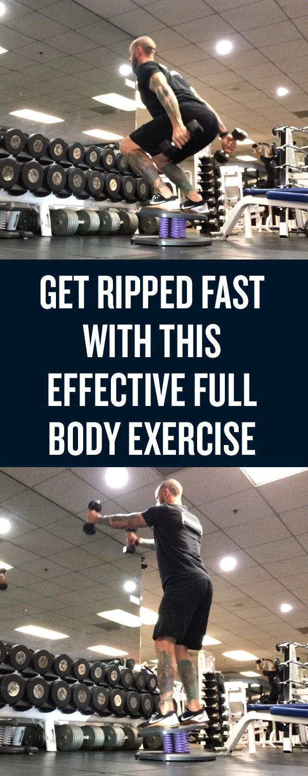Get Ripped Fast with this Effective Full Body Exercise - Anterior Dumbbell Swing Squats
